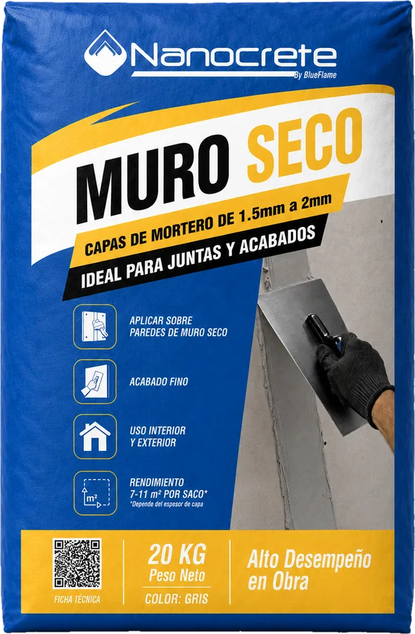 Saco de Muro Seco Color Gris