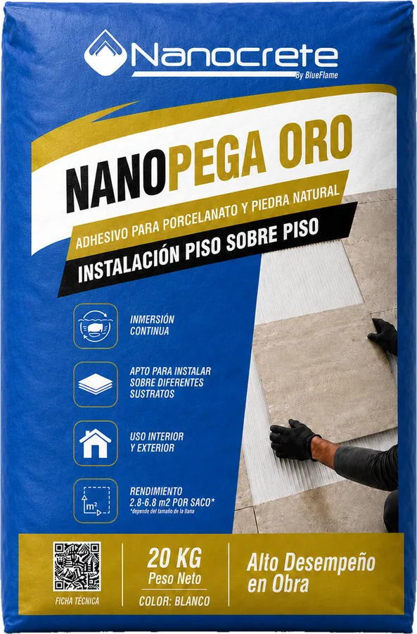 Nanopega Oro Color Blanco