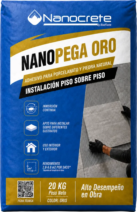 Saco de Nanopega Oro Color Gris